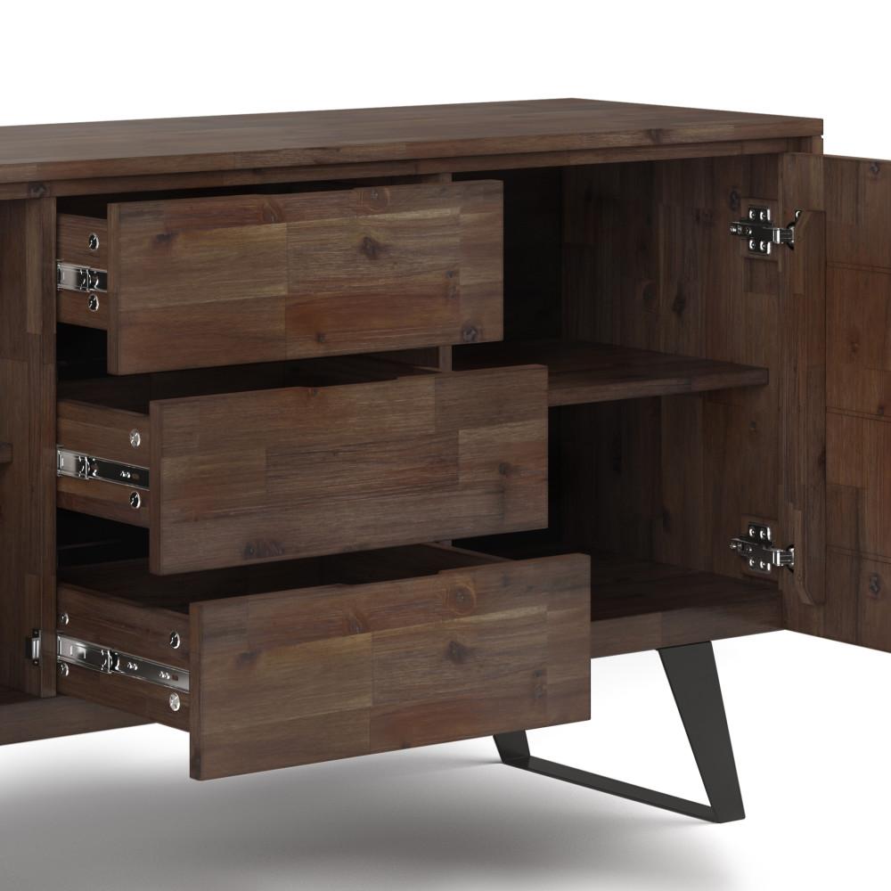 Lowry Sideboard Buffet in Rustic Natural Aged Brown
