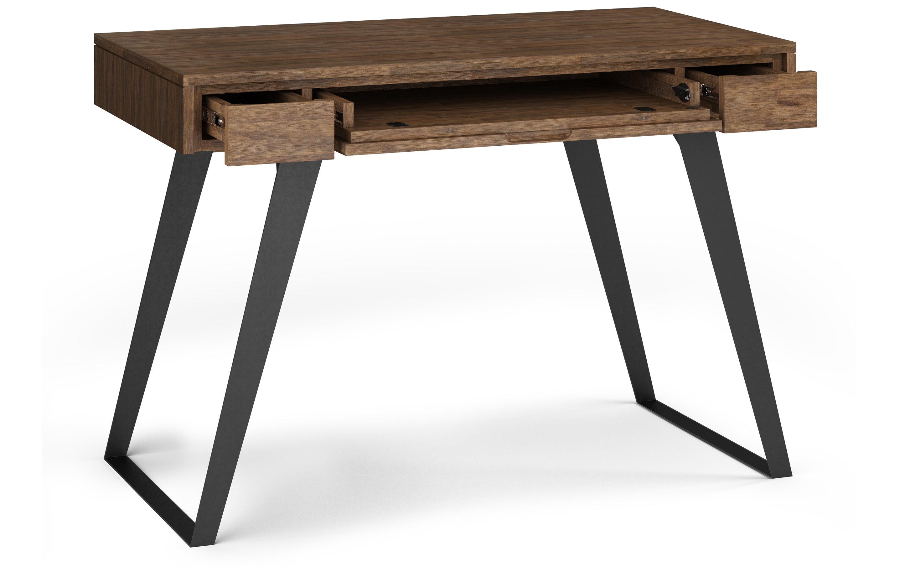 Lowry Small Desk in Rustic Natural Aged Brown