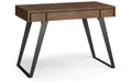 Lowry Small Desk in Rustic Natural Aged Brown