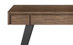 Lowry Small Desk in Rustic Natural Aged Brown