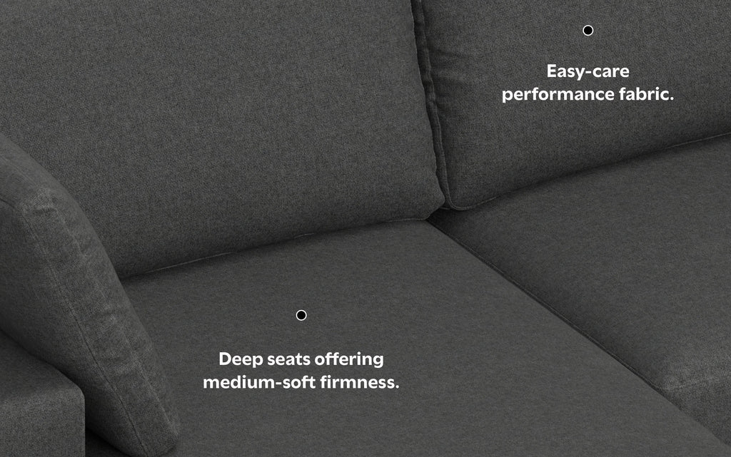 Charlie Deep Seater Left Sectional Sofa