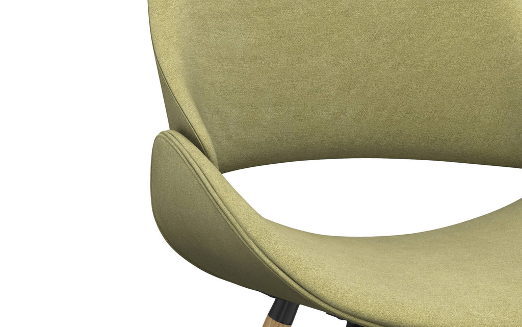 Malden Bentwood Dining Chair in Linen Style Fabric