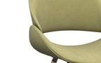 Malden Bentwood Dining Chair in Linen Style Fabric