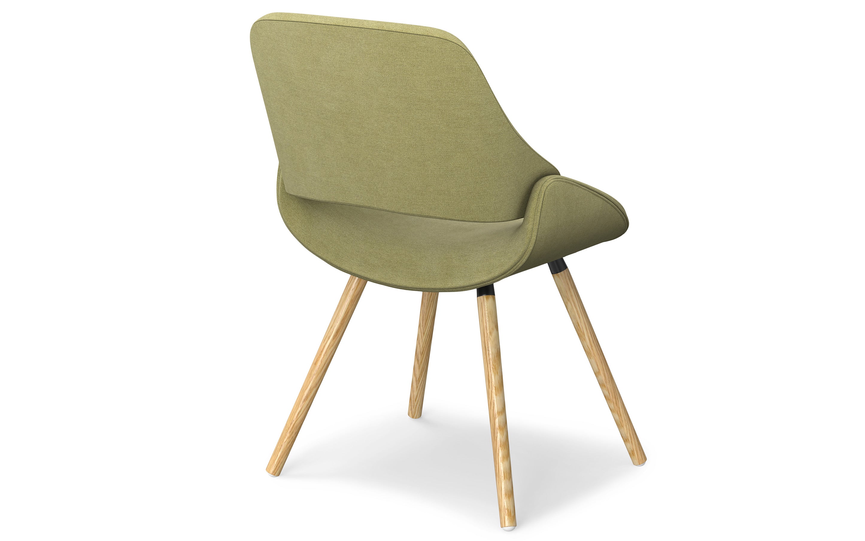 Malden Bentwood Dining Chair in Linen Style Fabric