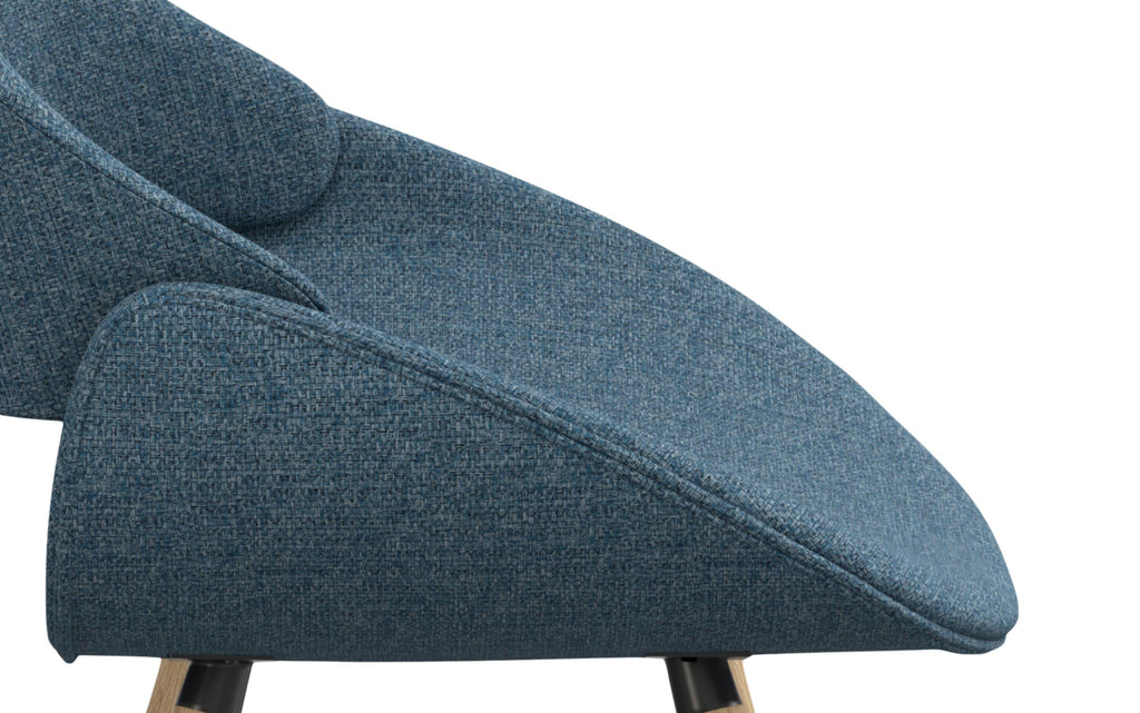 Malden Bentwood Dining Chair in Linen Style Fabric