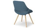Malden Bentwood Dining Chair in Linen Style Fabric
