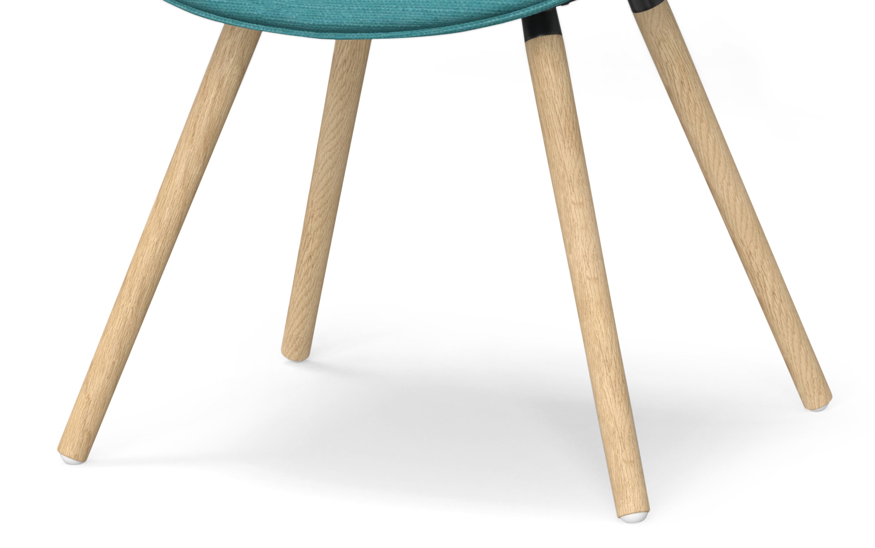 Malden Bentwood Dining Chair in Linen Style Fabric