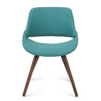 Malden Bentwood Dining Chair in Linen Style Fabric