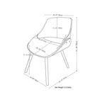 Malden Dining Chair with Wood Back