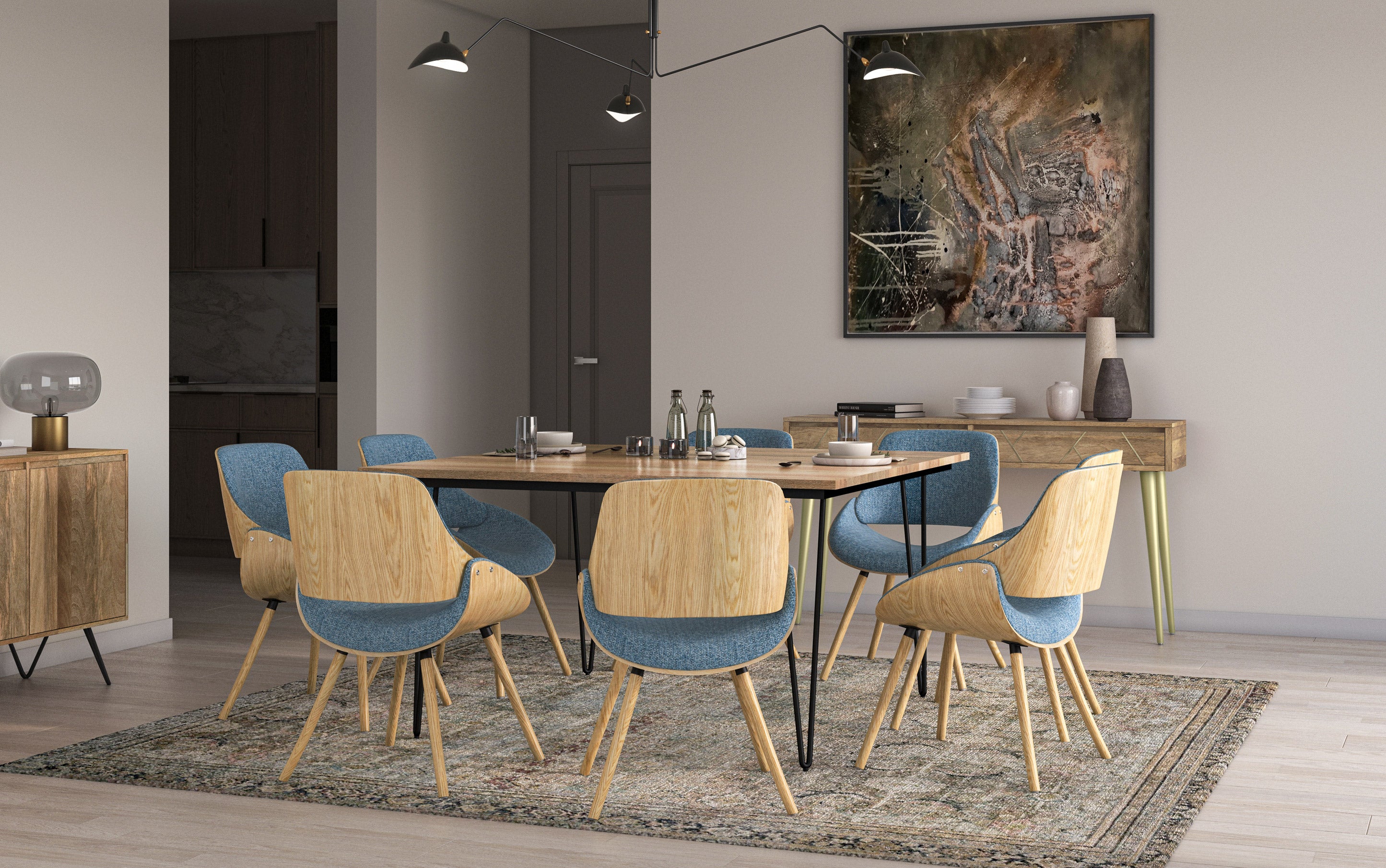 Malden Dining Chair with Wood Back