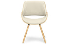 Malden Dining Chair with Wood Back