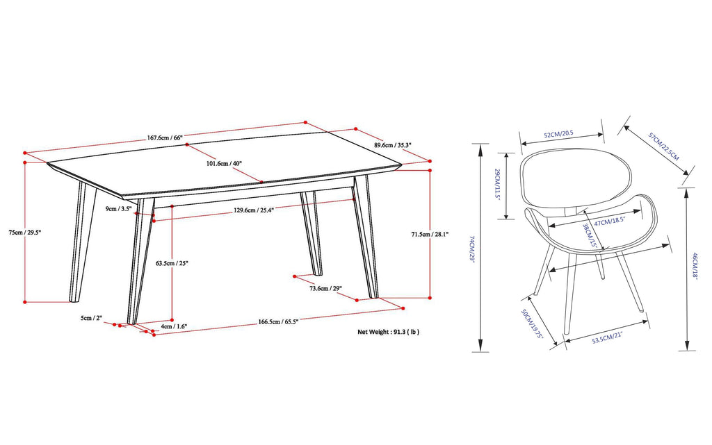 Marana / Draper 7-Piece Dining Set