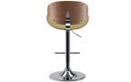 Marana Bentwood Adjustable Swivel Bar Stool