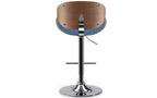 Marana Bentwood Adjustable Swivel Bar Stool