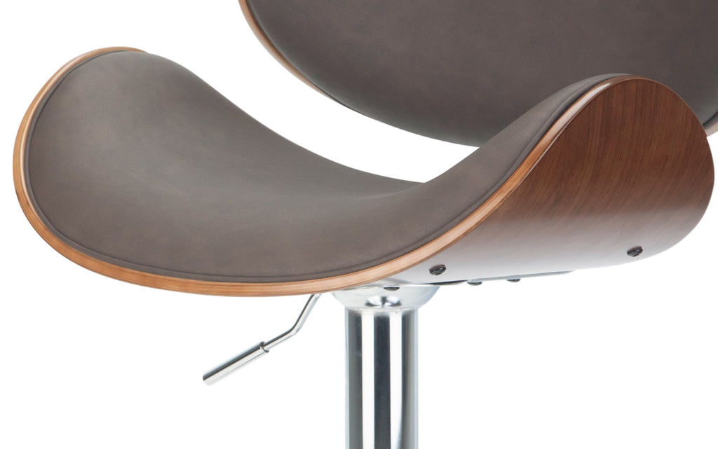 Marana Bentwood Adjustable Swivel Bar Stool