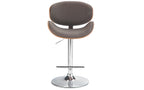 Marana Bentwood Adjustable Swivel Bar Stool