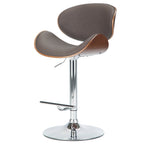 Marana Bentwood Adjustable Swivel Bar Stool
