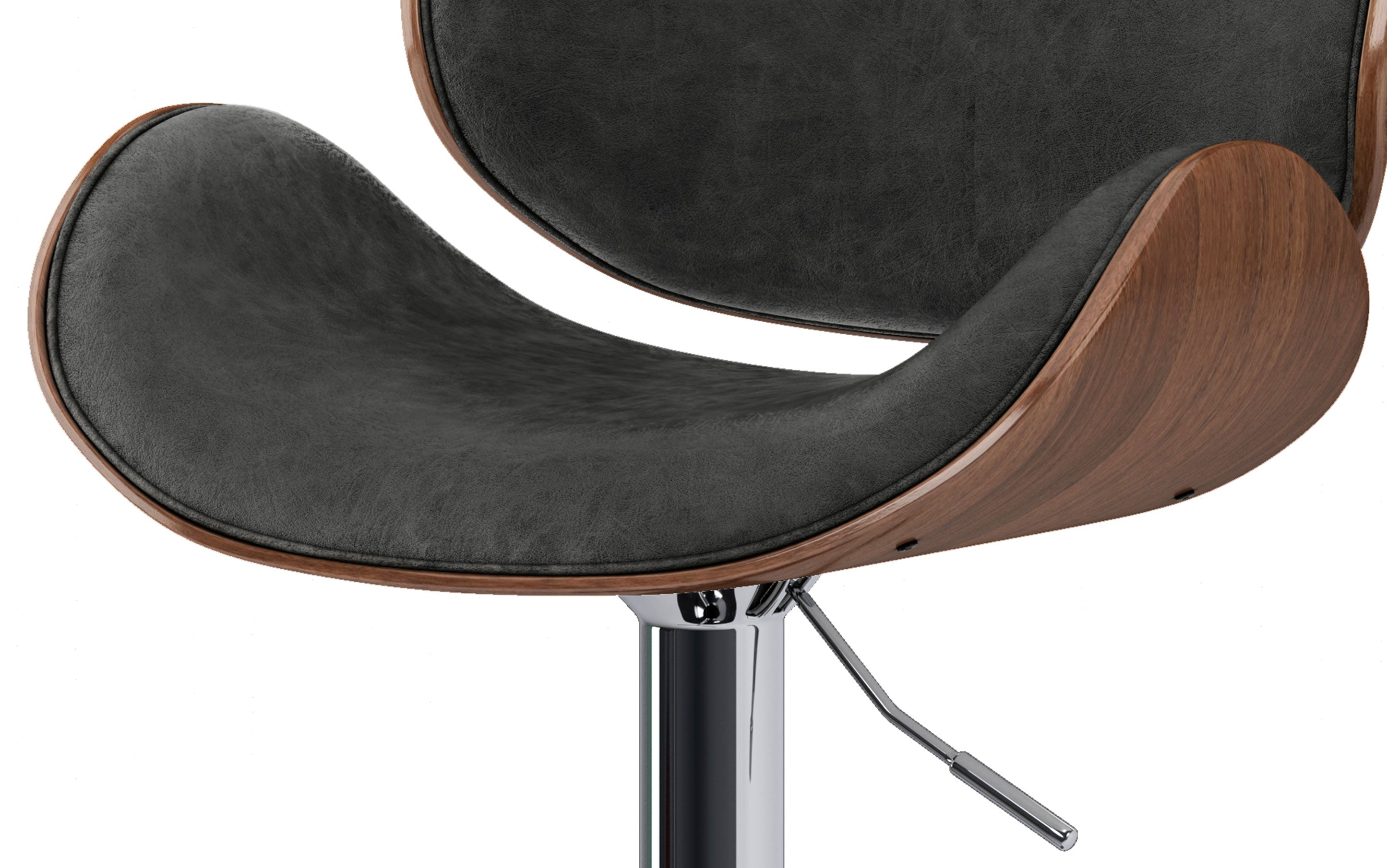 Marana Bentwood Adjustable Swivel Bar Stool