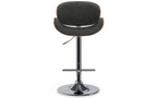 Marana Bentwood Adjustable Swivel Bar Stool