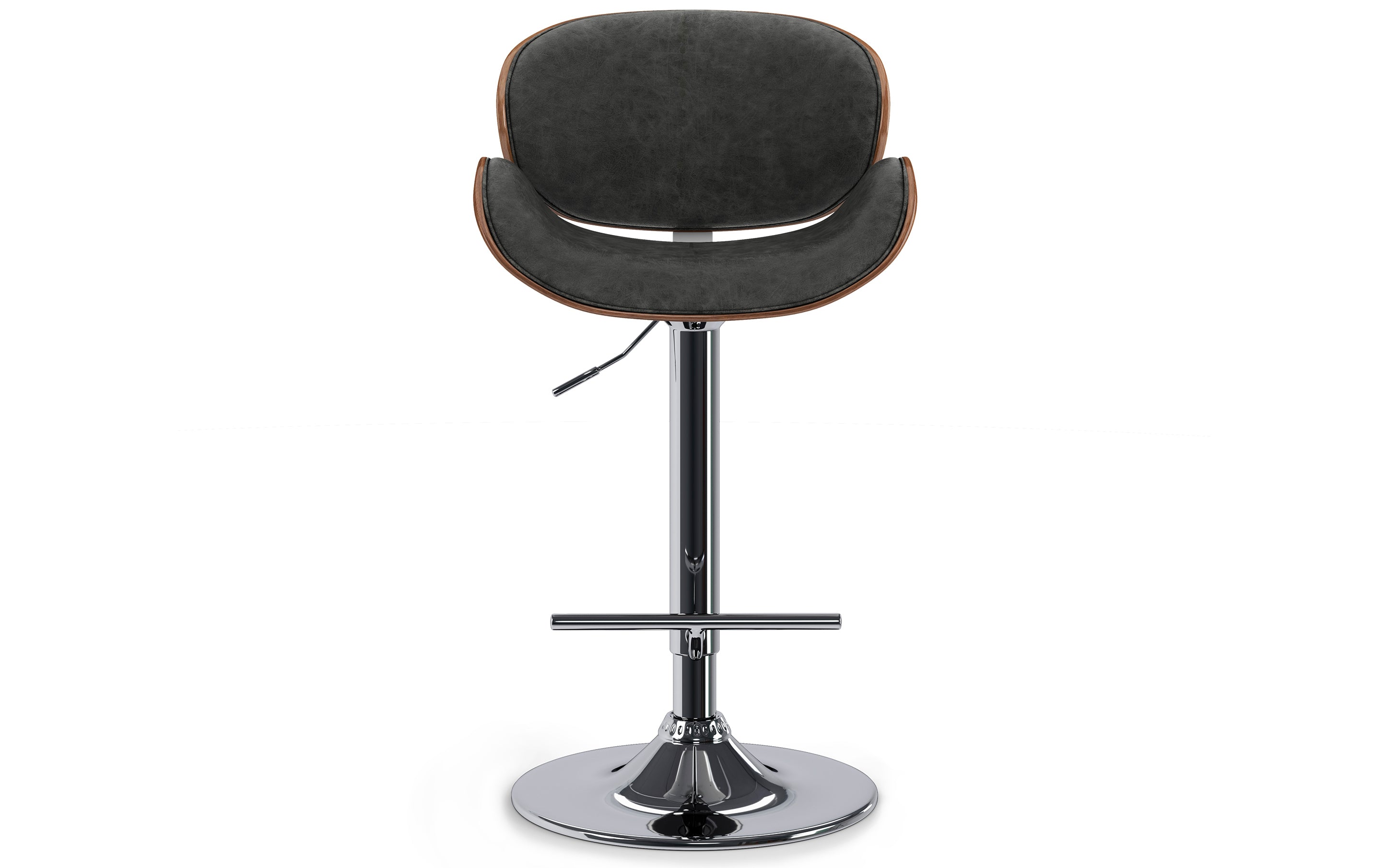 Marana Bentwood Adjustable Swivel Bar Stool