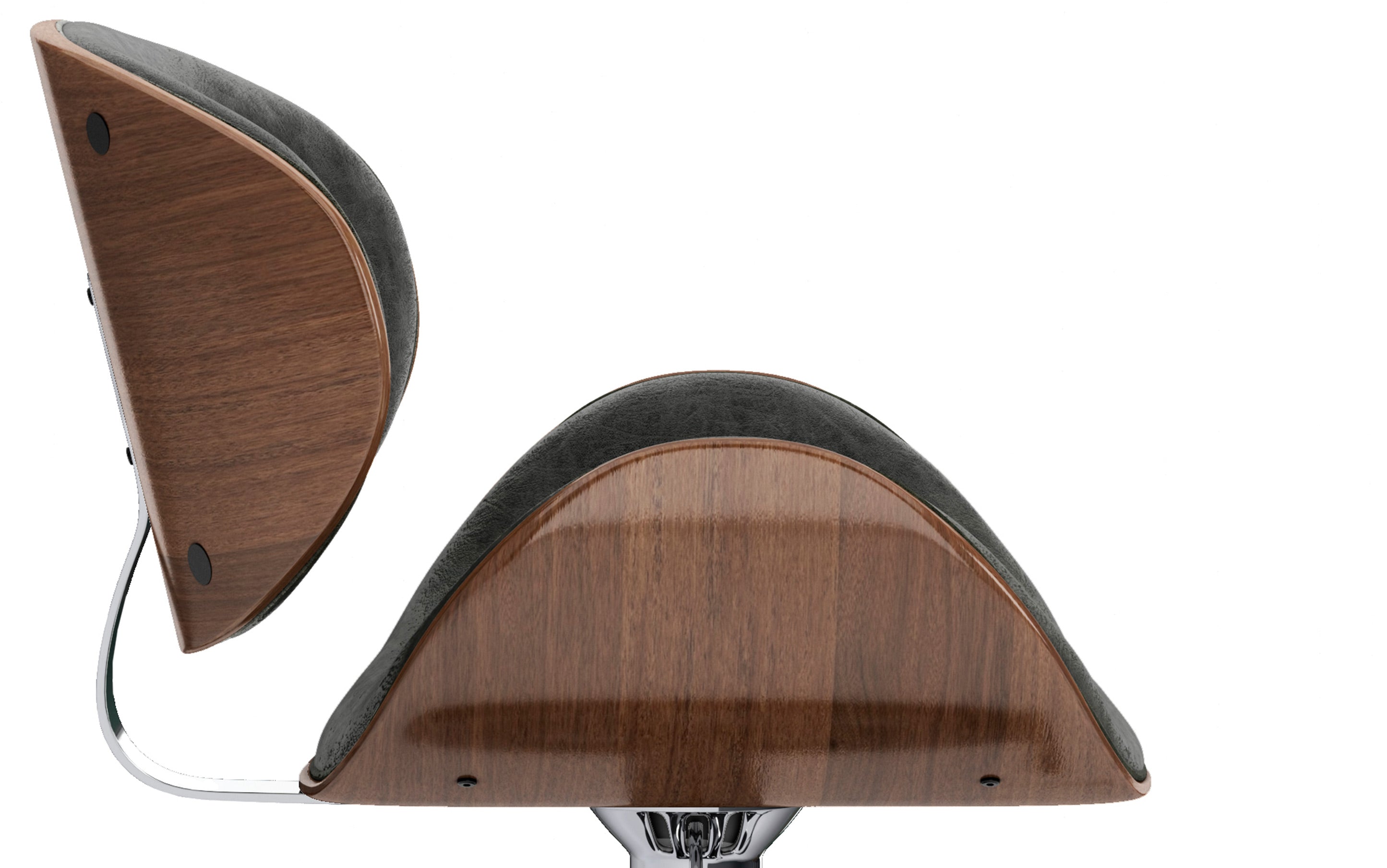 Marana Bentwood Adjustable Swivel Bar Stool