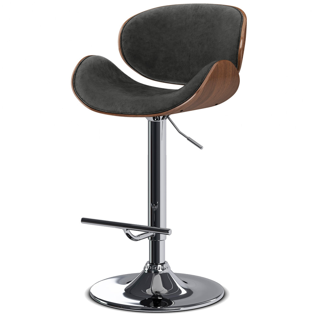 Marana Bentwood Adjustable Swivel Bar Stool