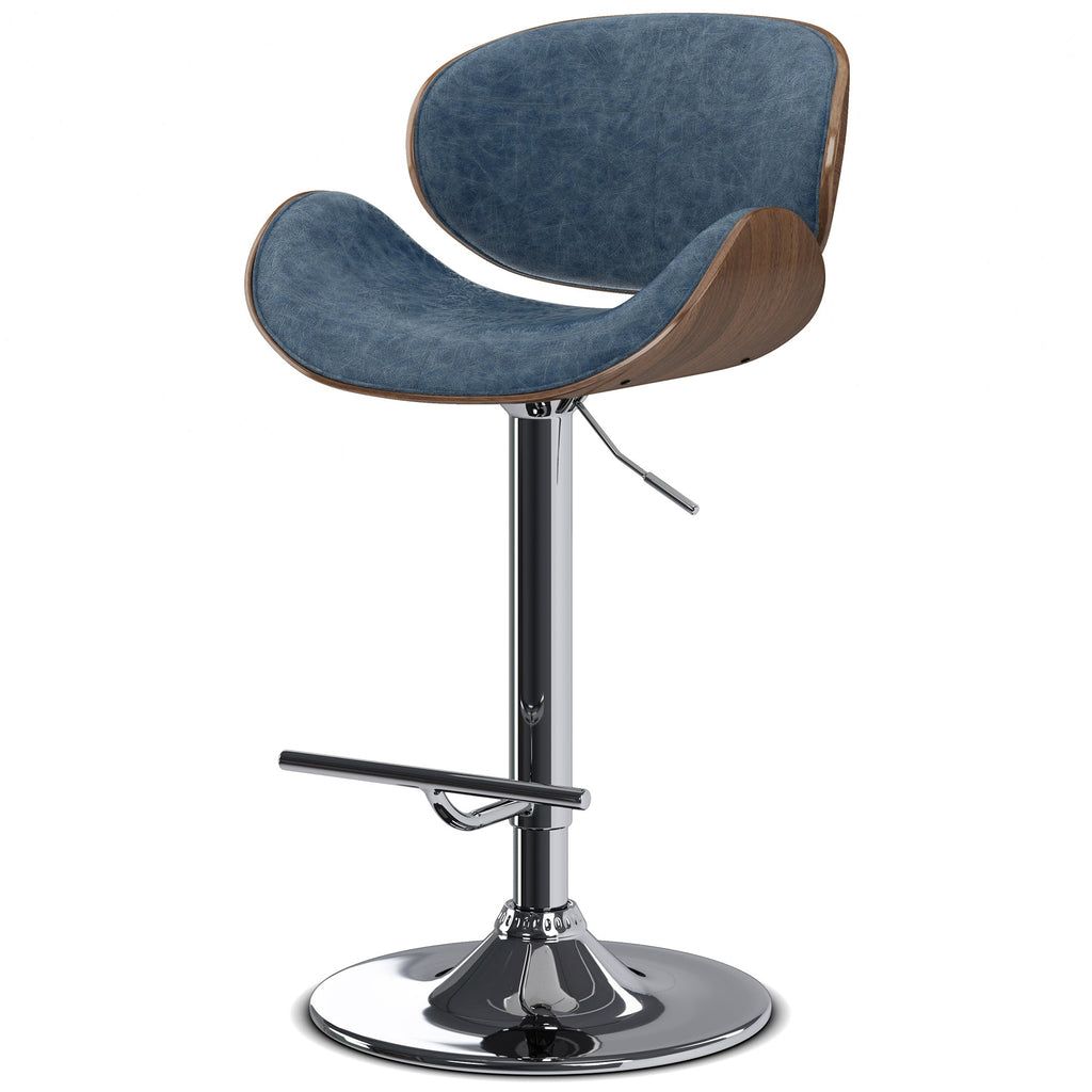 Marana Bentwood Adjustable Swivel Bar Stool