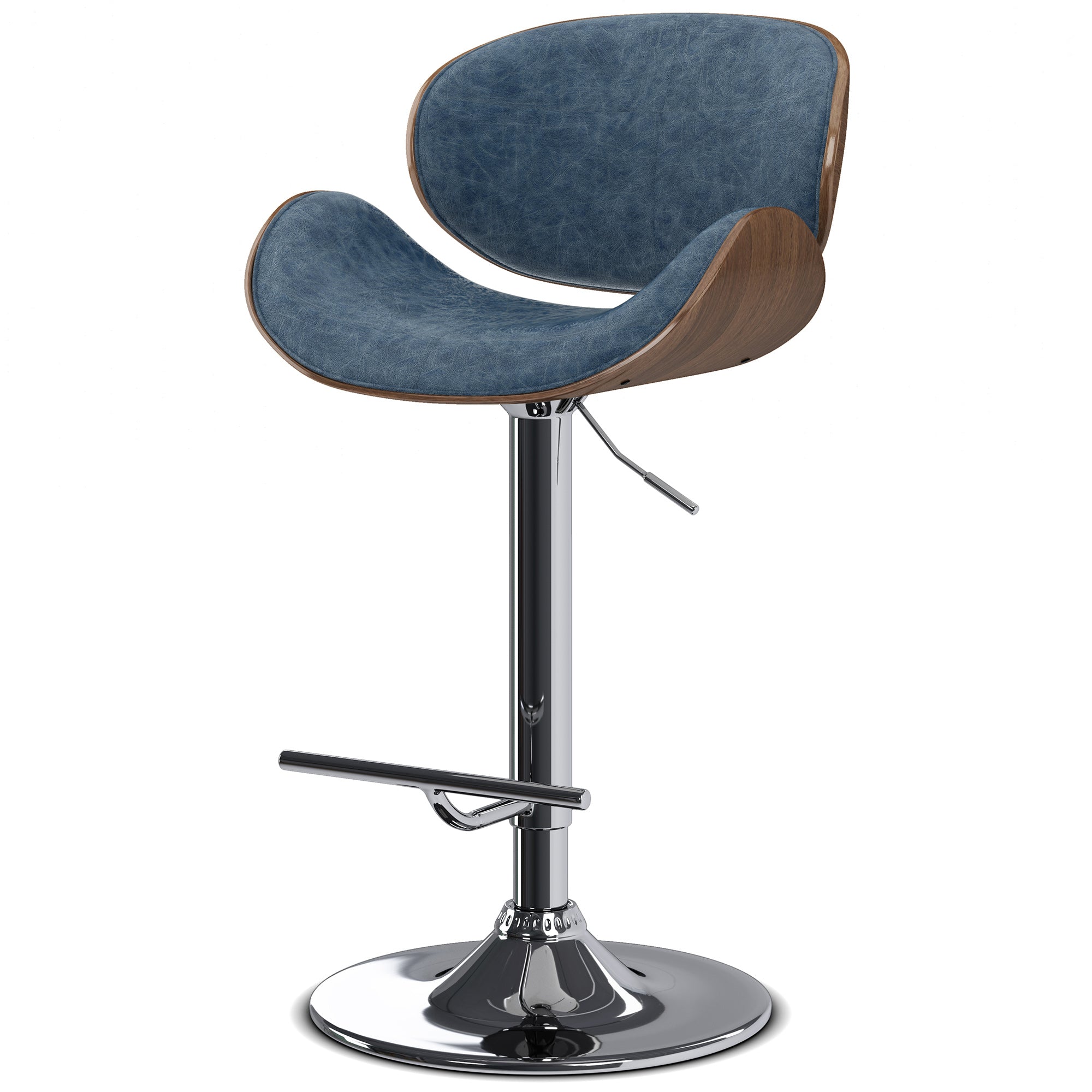 Marana Bentwood Adjustable Swivel Bar Stool