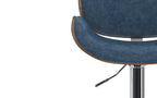 Marana Bentwood Adjustable Swivel Bar Stool