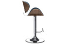 Marana Bentwood Adjustable Swivel Bar Stool