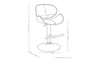 Marana Bentwood Adjustable Swivel Bar Stool