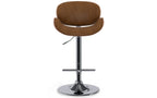 Marana Bentwood Adjustable Swivel Bar Stool