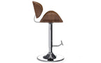 Marana Bentwood Adjustable Swivel Bar Stool