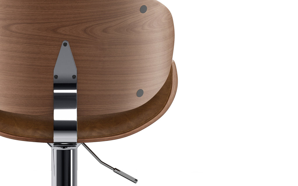 Marana Bentwood Adjustable Swivel Bar Stool