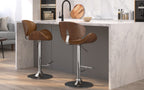 Marana Bentwood Adjustable Swivel Bar Stool