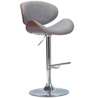 Marana Bentwood Adjustable Swivel Bar Stool