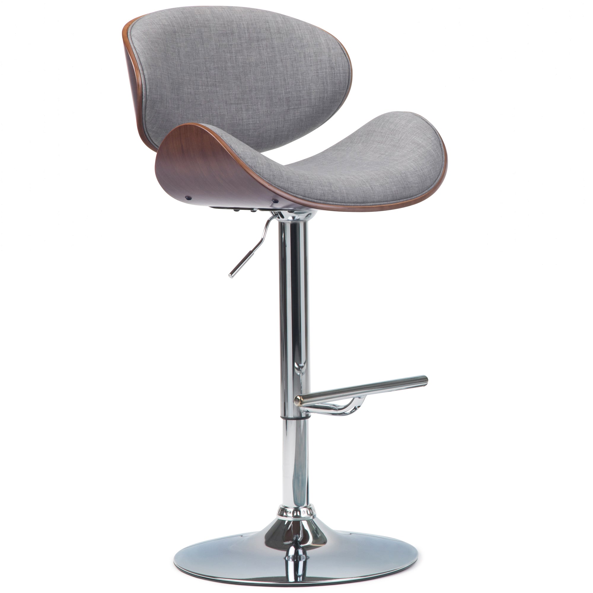 Marana Bentwood Adjustable Swivel Bar Stool