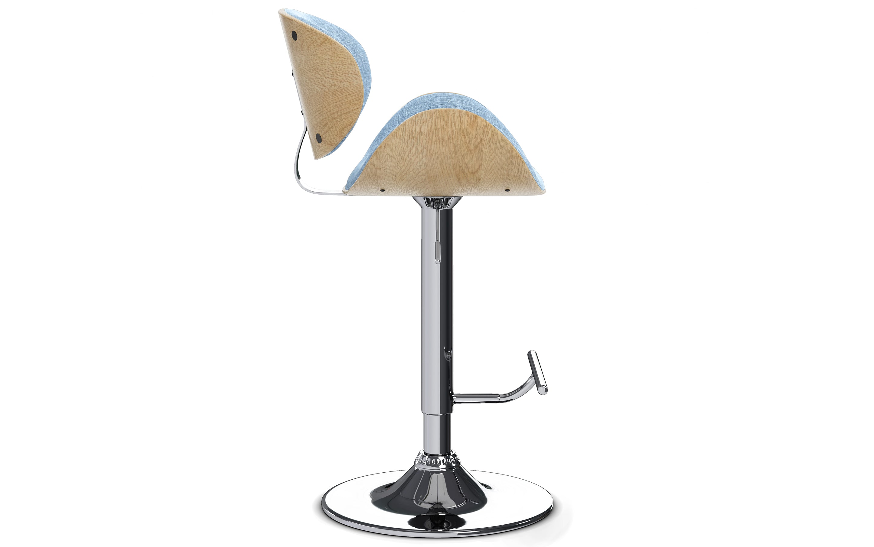 Marana Bentwood Adjustable Swivel Bar Stool