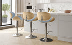 Marana Bentwood Adjustable Swivel Bar Stool