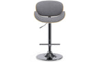 Marana Bentwood Adjustable Swivel Bar Stool