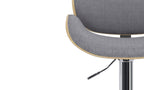 Marana Bentwood Adjustable Swivel Bar Stool
