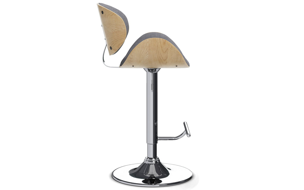 Marana Bentwood Adjustable Swivel Bar Stool