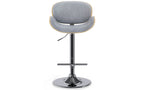 Marana Bentwood Adjustable Swivel Bar Stool