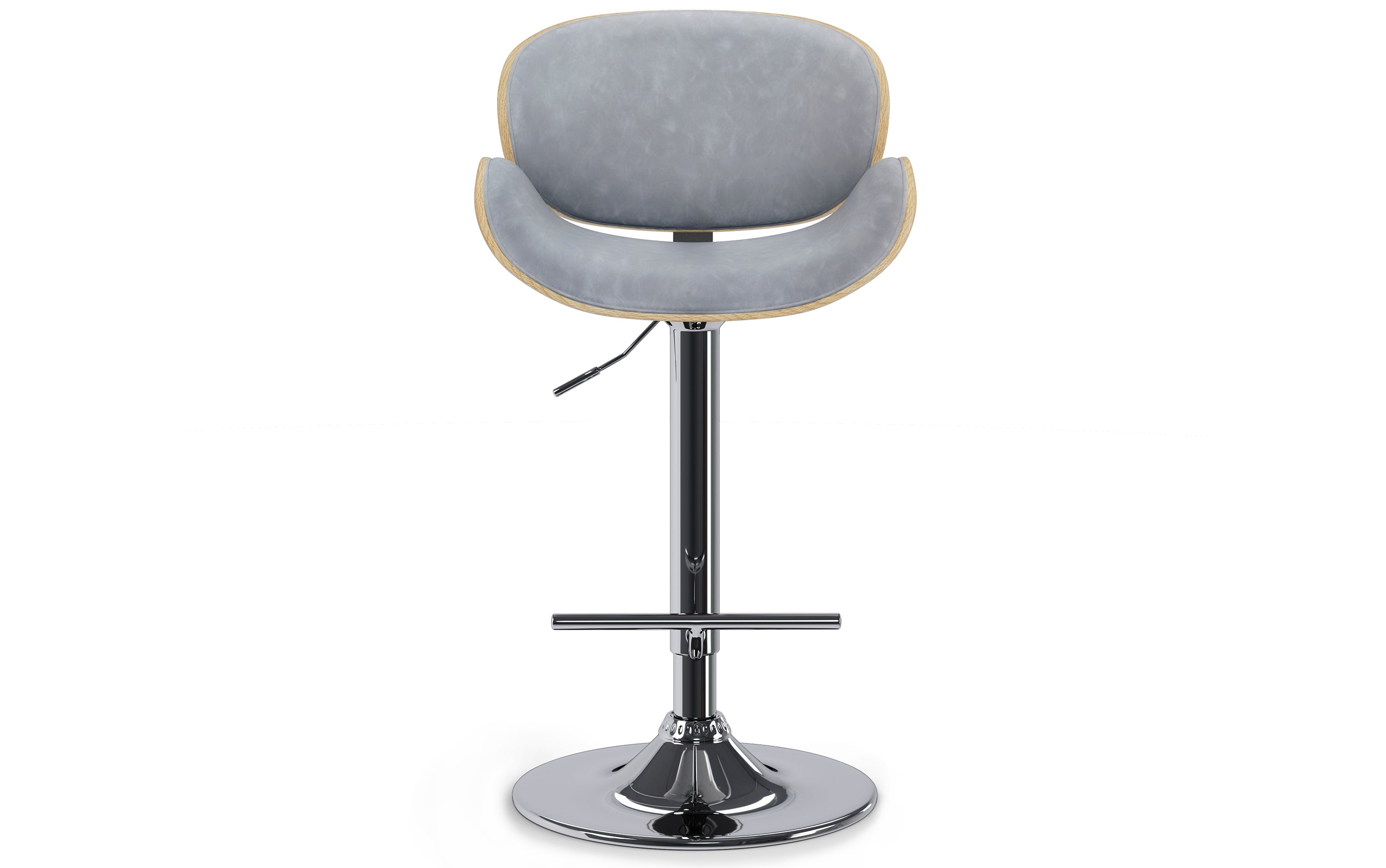 Marana Bentwood Adjustable Swivel Bar Stool