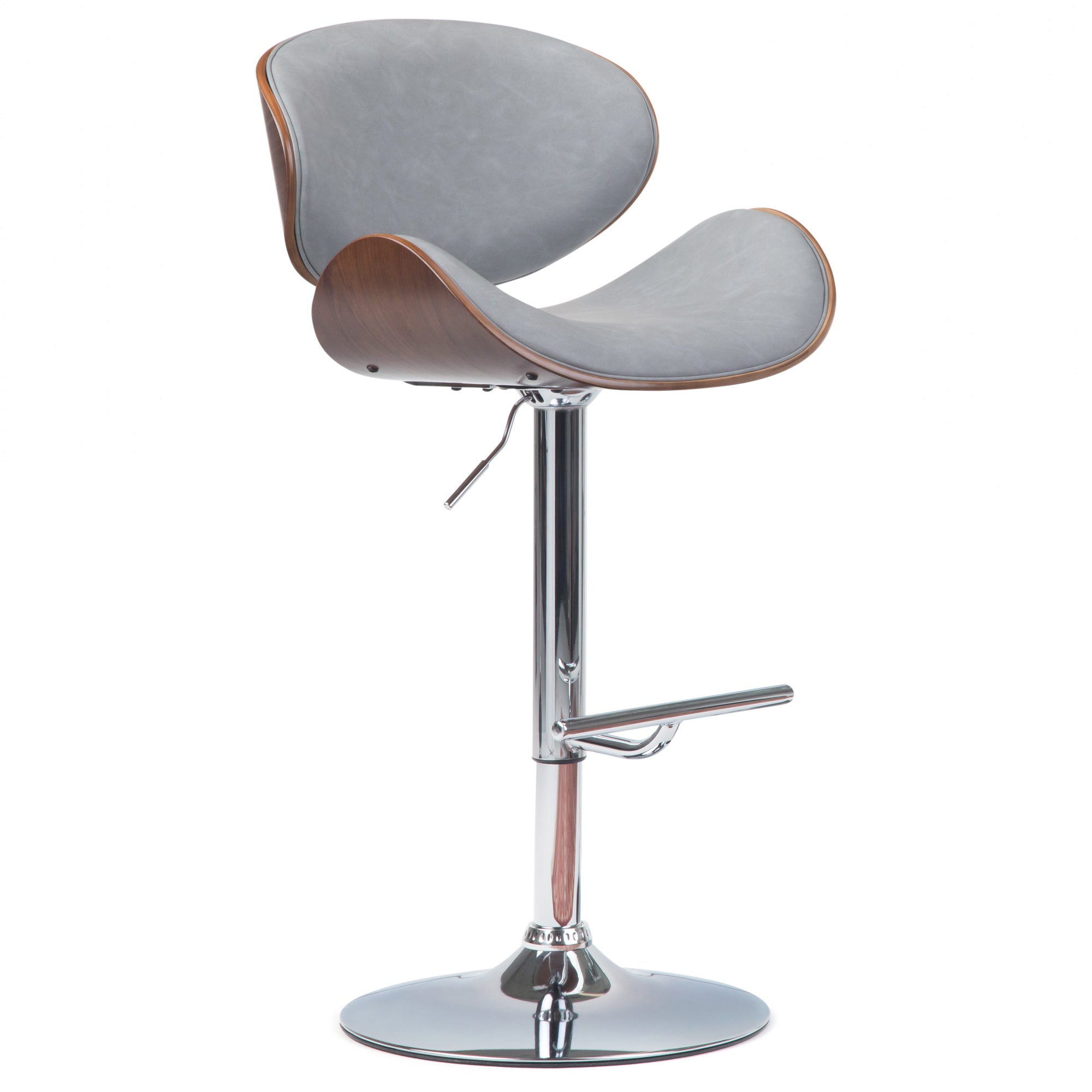 Marana Bentwood Adjustable Swivel Bar Stool