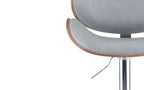 Marana Bentwood Adjustable Swivel Bar Stool