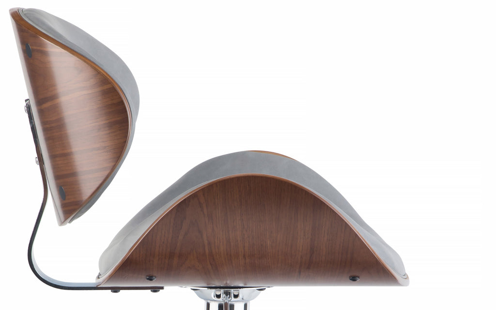 Marana Bentwood Adjustable Swivel Bar Stool