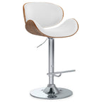 Marana Bentwood Adjustable Swivel Bar Stool