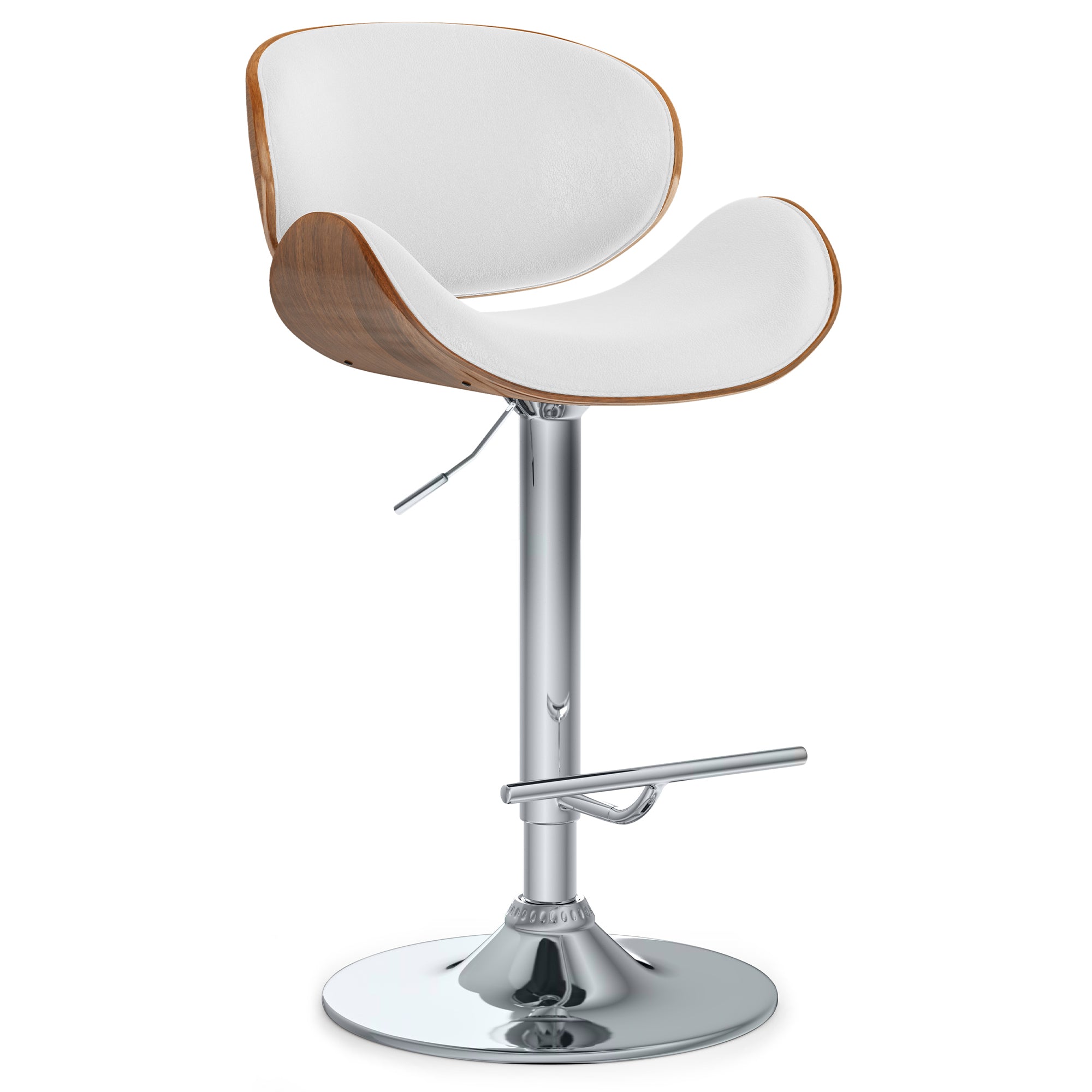 Marana Bentwood Adjustable Swivel Bar Stool