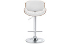 Marana Bentwood Adjustable Swivel Bar Stool